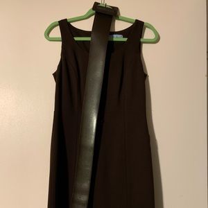 Brown belted dress